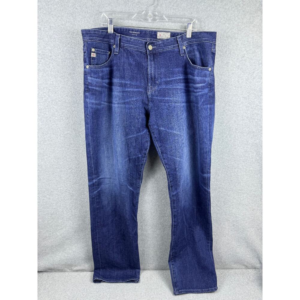 Adriano Goldschmeid The Graduate Straight Jeans Men's 40R Blue Dark Wash